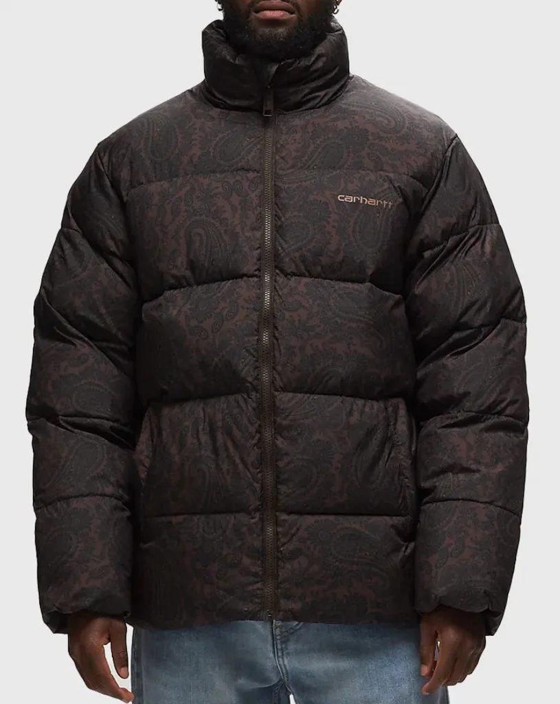 Carhartt Springfield Puffer Jacket Paisley Brown Black Mens M New With Tag – photo 10
